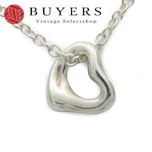 Tiffany Co Open Heart Necklace Silver Elsa Peretti Accessory